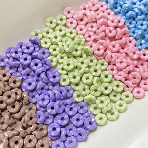 Perles colorées en alliage ondulé aux tons pastel pour bijoux DIY et colliers artisanaux
