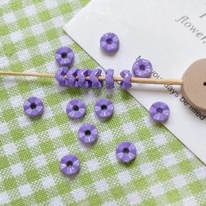 Détail de perles en alliage lavande facettées pour bijoux DIY et accessoires de téléphone