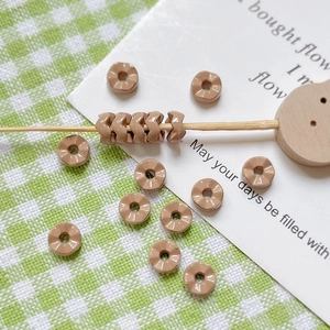 Kit de perles DIY aux tons café et thé au lait, formes anneau et cœur pour bijoux