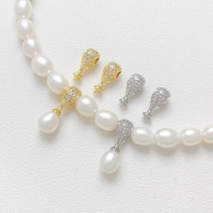 Bélières en Cuivre Plaqué Or 18K Zirconium Forme de Cuisse de Poulet pour Création de Bijoux Collier Bracelet