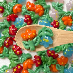 Colorful resin lily of the valley beads for DIY handmade bracelets and necklaces