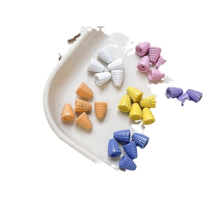 Colorful ice cream cone resin charms with LOVE engraving for DIY handmade jewelry crafts