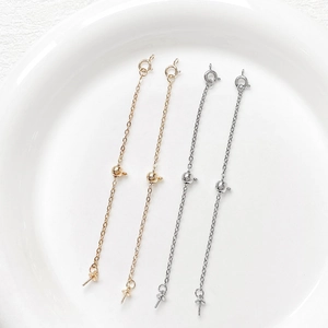 Verstellbare goldene und silberne Schmuckverbindungsketten mit Federringverschluss DIY