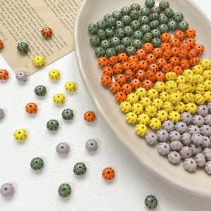 Halloween Limited Pumpkin Shape Czech Glass Beads For DIY Jewelry Making Handmade Bracelet Necklace Lampwork Beads Accessories