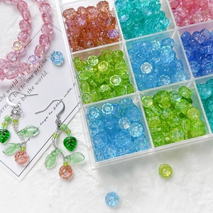 Czech Glass Little Daisy Beads Iridescent Flower Lampwork Loose Beads For DIY Jewelry Making Handmade Bracelet Necklace Components