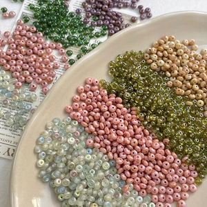 Imported Czech Glass Beads Round Rondelle Loose Beads For DIY Jewelry Making Bracelet Necklace Handmade Accessories Materials
