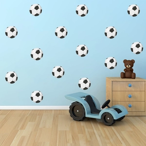Stickers muraux ballon de football classique pour décoration chambre d'enfant