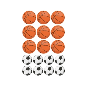 Stickers muraux dessin animé basket et football pour décoration de chambre d'enfant