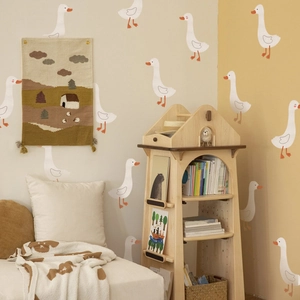 Böhmische Gänse-Wandaufkleber für Kinderzimmer, niedliche Tier-Sticker aus PVC für die Wand
