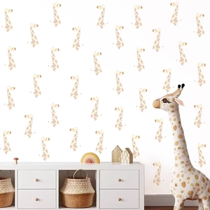 Bohemian cartoon giraffe wall stickers for nursery and children's room decoration