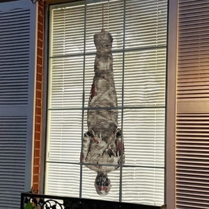 Halloween Mummy Wall Sticker PVC Creepy Hanging Ghost Window Decals Spooky Blood Stains Decals For Home Party Decoration