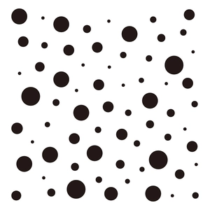 Stickers muraux bohèmes à pois noirs en PVC de tailles variées pour décor minimaliste