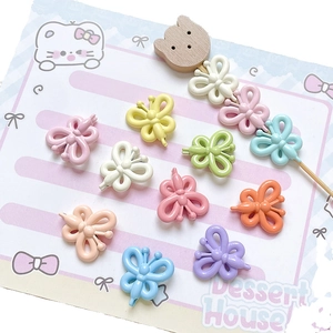 Kleurrijke vlinderkralen van legering in macaron-kleuren voor DIY-sieraden en ambachten