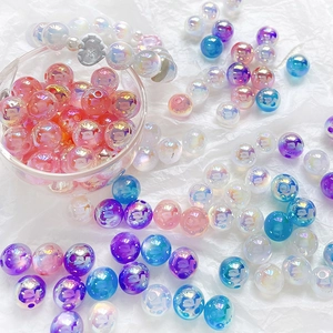 Glanzende Aurora acryl zeemeermin kralen voor DIY sieraden maken en armbanden
