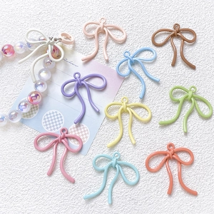 Gekleurde macaron strikhangers van emaille voor DIY-sieraden en accessoires