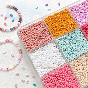 Peanut Shaped Double Hole Glass Beads Lacquered Beads For DIY Bracelet Necklace Making Creative Jewelry Accessory