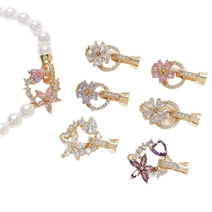 18k vergulde gardenia bloem sieraadsluiting met zirkonia voor DIY armbanden en kettingen