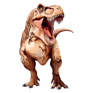 Realistic large T-Rex dinosaur wall sticker with detailed skin texture and roaring pose
