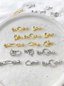 Détails de divers fermoirs à bascule plaqués or 14k et argent pour la création de bijoux DIY