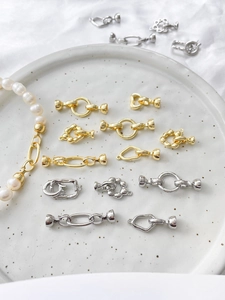 Détails des fermoirs et boucles en plaqué or 14 carats pour bijoux en perles
