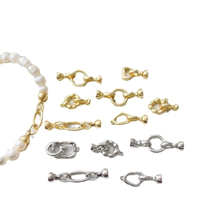 Fermoirs de perles plaqués or 14k pour création de bijoux DIY en or et argent