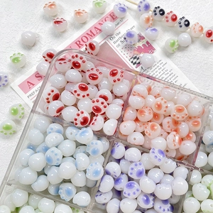 Cute Cat Paw Shape Resin Beads For DIY Jewelry Making Handmade Bracelet Necklace Phone Chain Craft Accessories Beads