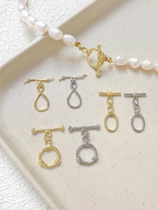 Détails de fermoirs à bascule en or 14K et argent pour la création de bijoux DIY