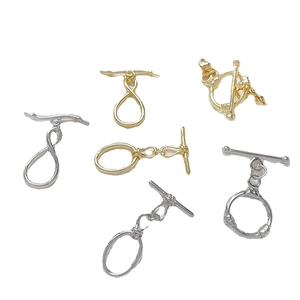 Fermoirs à bascule dorés et argentés pour la création de bracelets et colliers DIY