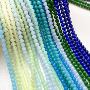 Plusieurs rangées de perles rondes en pierre naturelle pour bijoux et bracelets DIY