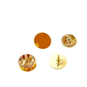 Gold plated metal pearl pins with butterfly clutch backings for DIY brooch jewelry making