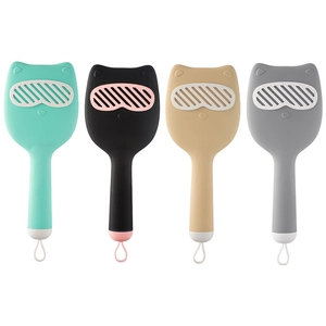 Cute cat-shaped hair air cushion massage brushes in four colors with portable handles