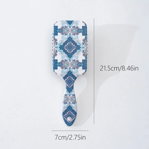 Bohemian mandala air cushion hairbrush with anti-static bristles for scalp massage