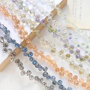 Japanischer Stil Facettierte Tränenform Glasperlen Für DIY Schmuckherstellung Handgefertigte Armband Halskette Ohrring Bastelmaterial Zubehör