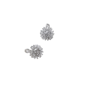 14k gold plated copper daisy flower charms for handmade jewelry and earring DIY craft
