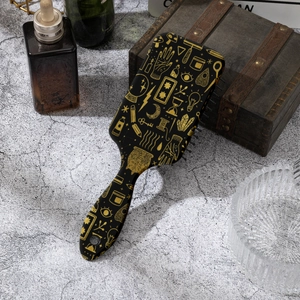 Vintage Mystical Printed Air Cushion Massage Comb Portable Detangling Hair Brush For Women Scalp Massage Hair Tool