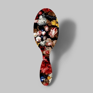 Vintage Floral Printed Air Cushion Hair Brush For Women Girls Scalp Massage Detangling Comb Portable Volumizing Styling Hair Tool