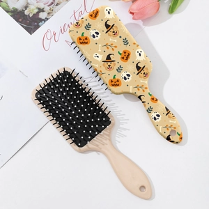 Lot de brosses à cheveux Halloween avec motifs chien fantôme et citrouilles cartoon