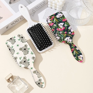 Lot de 3 brosses à cheveux koala avec coussin d'air confortable et manche en ABS durable