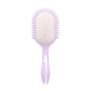 Spazzola per capelli massaggiante antistatica color lavanda per styling e volume