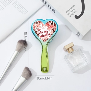 Leopard heart gradient paddle brush with You Are My Valentine text for holiday gifting