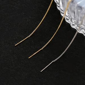 S925 sterling silver earring chain threaders in gold, silver and rose gold finishes