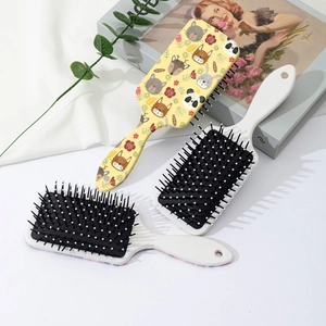 Paddelbürste mit Tiermotiv für Damen mit Massage-Luftkissen und entwirrenden Borsten für Haare