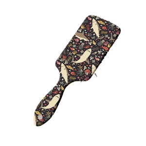 Brosse à cheveux de massage à coussin d'air imprimée requin avec poignée et trou de suspension