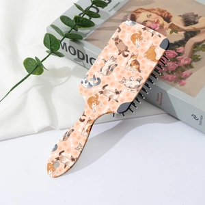 Brosse à cheveux motif chat mignon avec coussin d'air pour démêler les cheveux