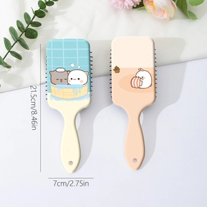 Cute cartoon animal hair brush with air cushion massage scalp for smooth hair styling