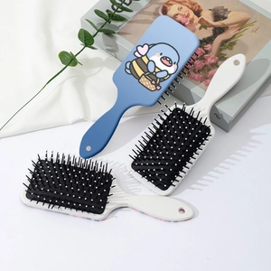 Cartoon shark air cushion hairbrush set for scalp massage and volumizing hair care