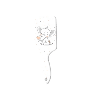 Brosse à cheveux massante à coussin d'air pour filles avec motif éléphant et cœur
