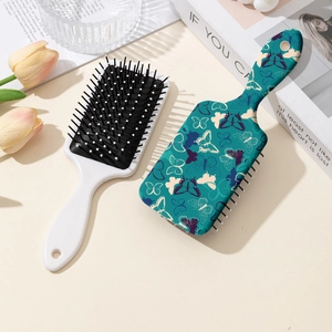 Brosses à cheveux vintage minimalistes avec imprimés nœud papillon et papillons