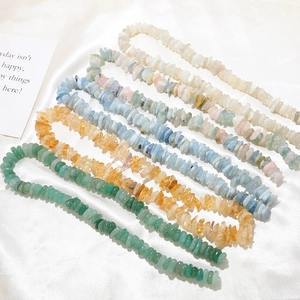 Natural crystal stone beads in mixed colors for DIY jewelry necklaces and bracelets
