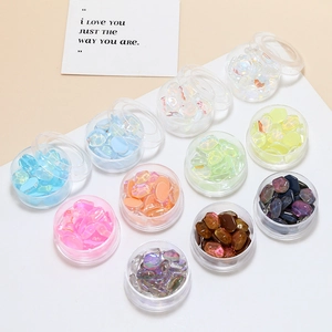 DIY crystal aurora charms set in 10 colors for nail art and jewelry making